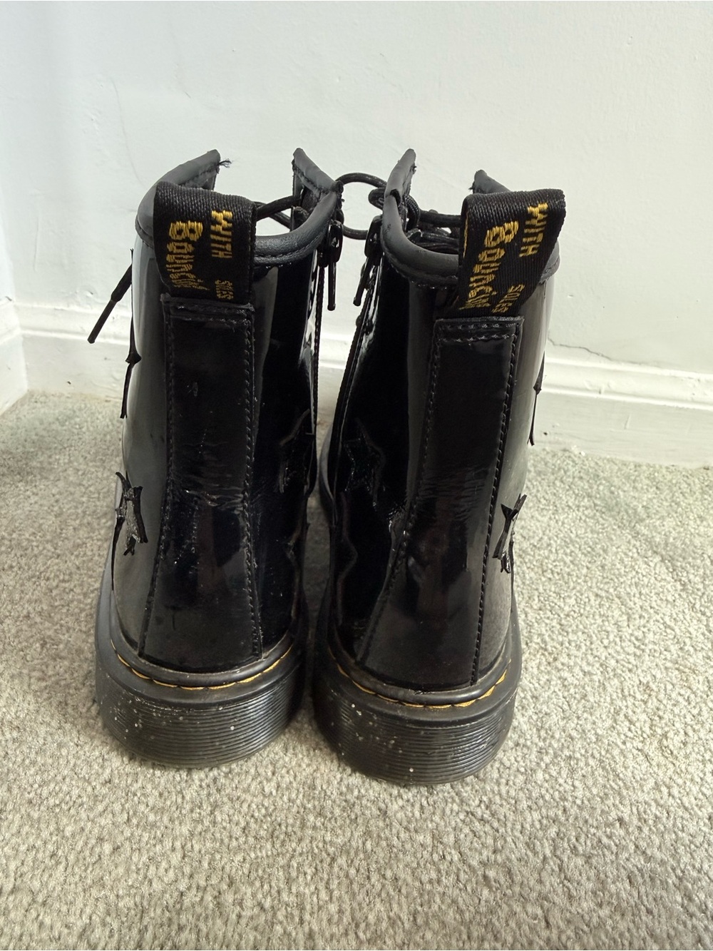 Dr. Martens 1460 Patent Leather with Glitter Stars - Picture 4 of 8